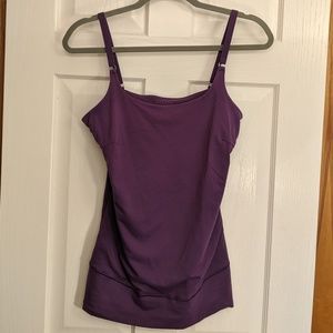 Spanx assets red hot label purple tank size XL